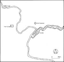 map of Cypress Hills massacre site